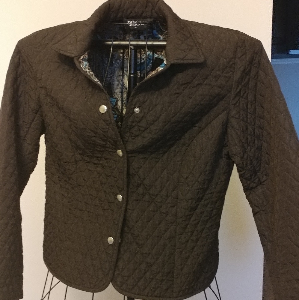 Chocolate Thin Quilted Jacket